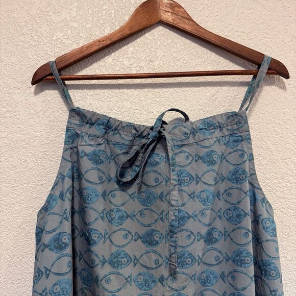 BDG Urban Outfitters Eva Tie Front Ruched Strap Trapeze Mini Dress Size Large - Picture 4 of 10